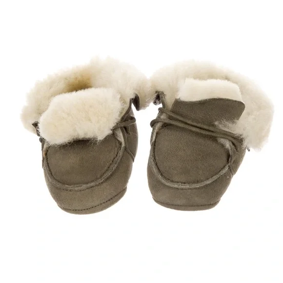 Bonton suede baby booties, size (12 month NWOT